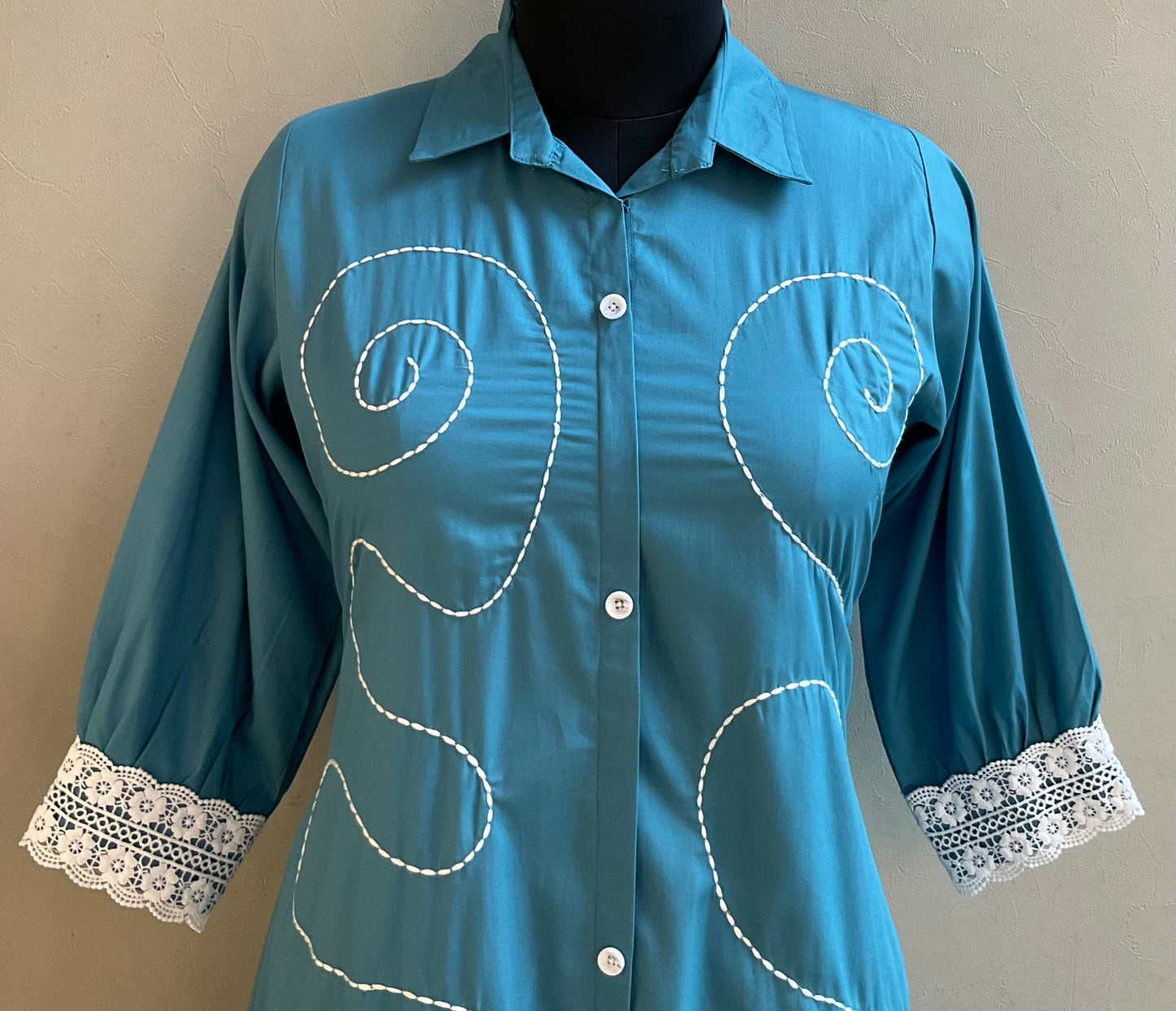 TEAL KATH ALINE DRESS