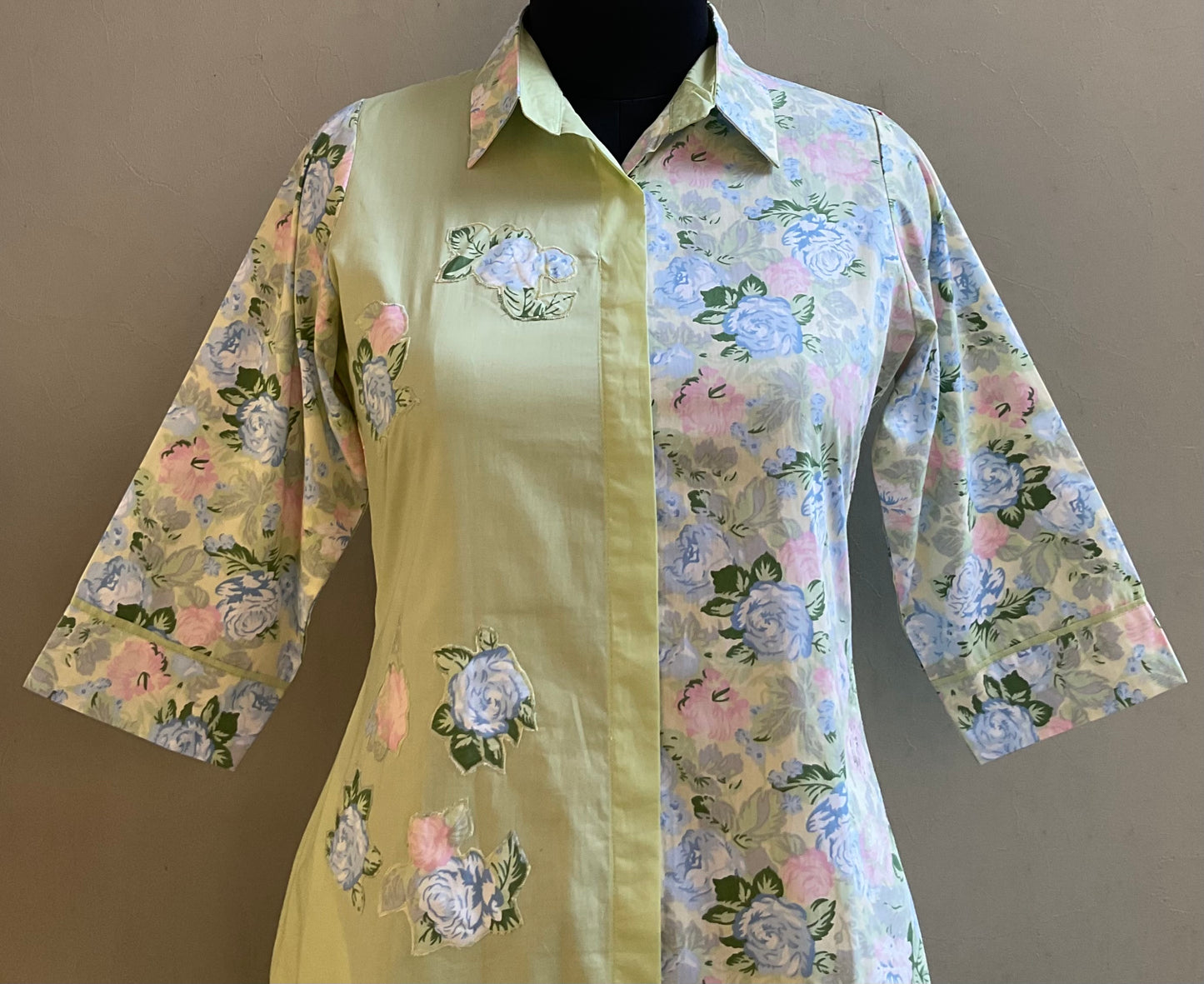 TEA GREEN DUET ALINE DRESS
