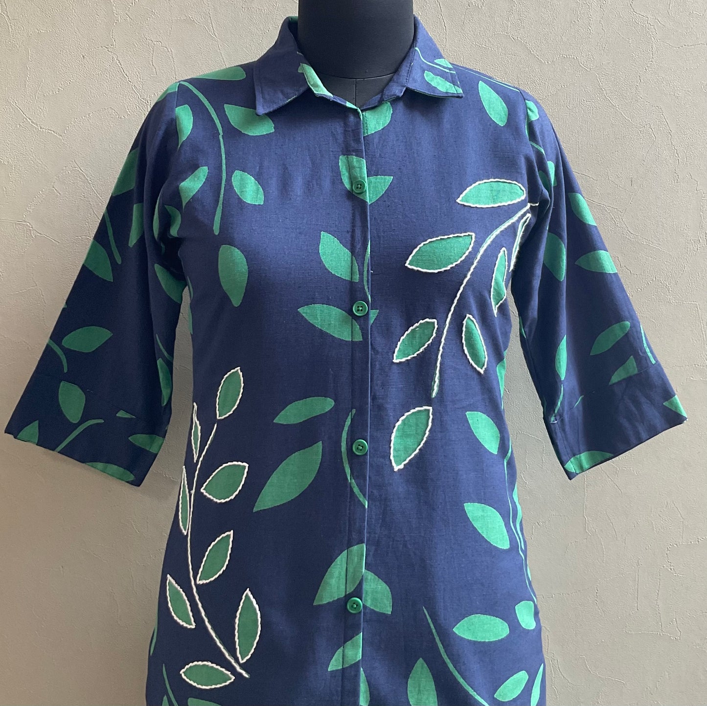 BLUE GREEN HIGHLIGHTED CO-ORD SET