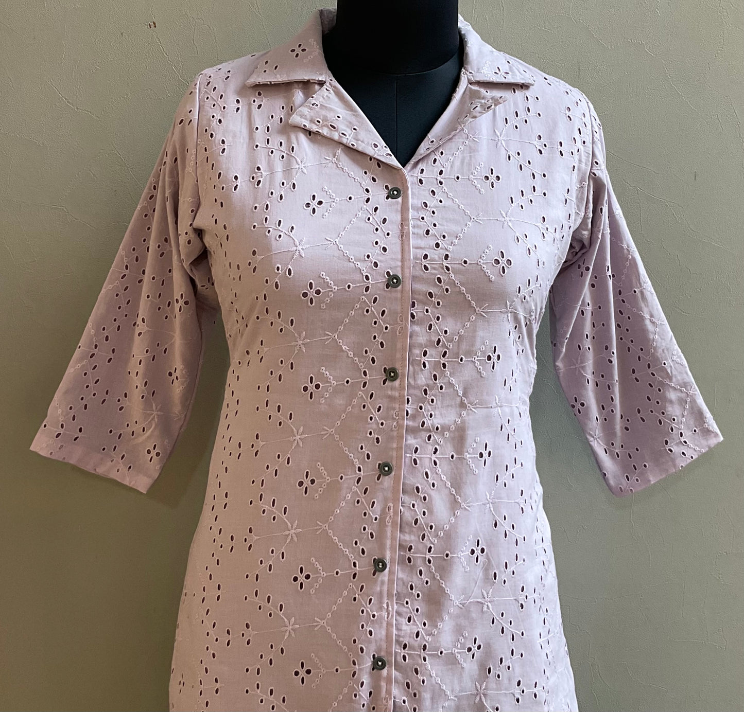 LAVENDER HAKOBA BLAZER NECK CO-ORD SET