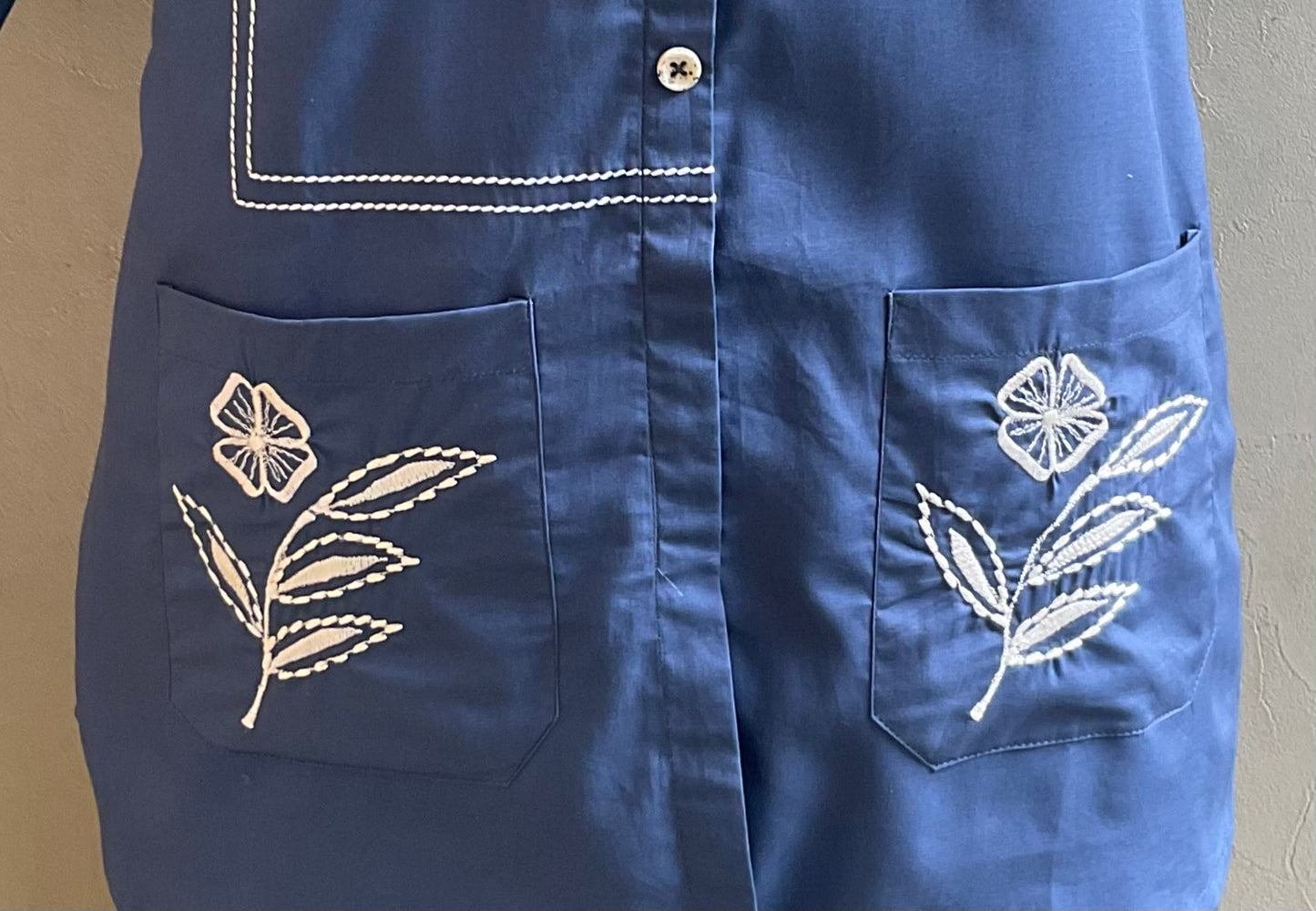 DENIM POCKET EMBROIIDERED CO-ORD SET