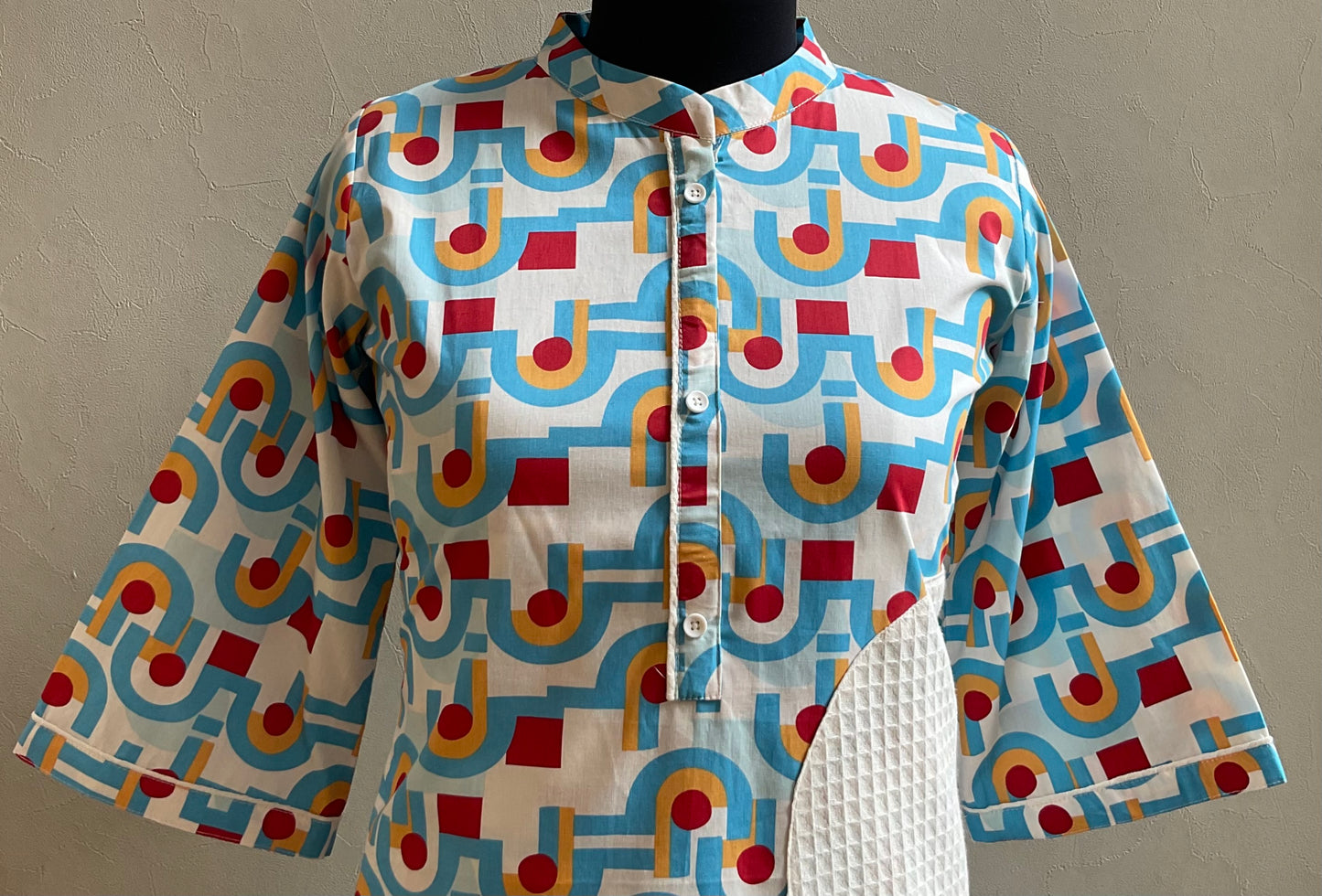 SKY BLUE APPLIQUE WORKED COORD SET