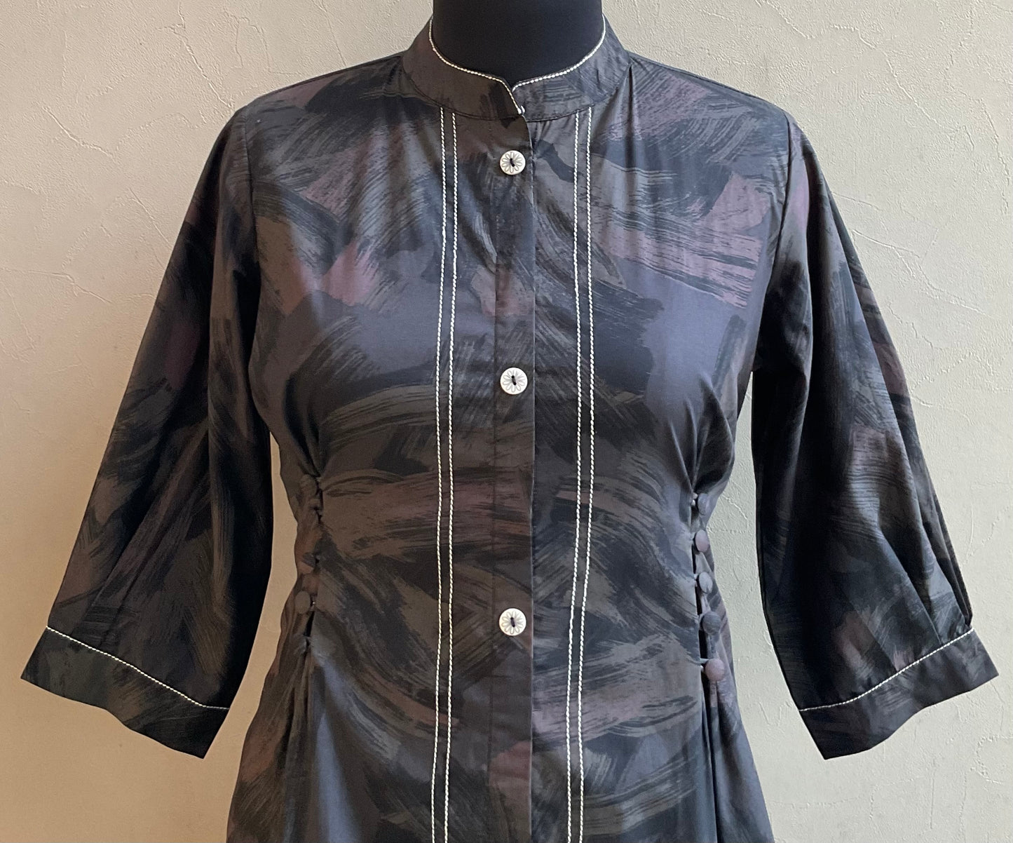 BLACK DIGITAL PRINTED ANCHORED CO-ORD SET
