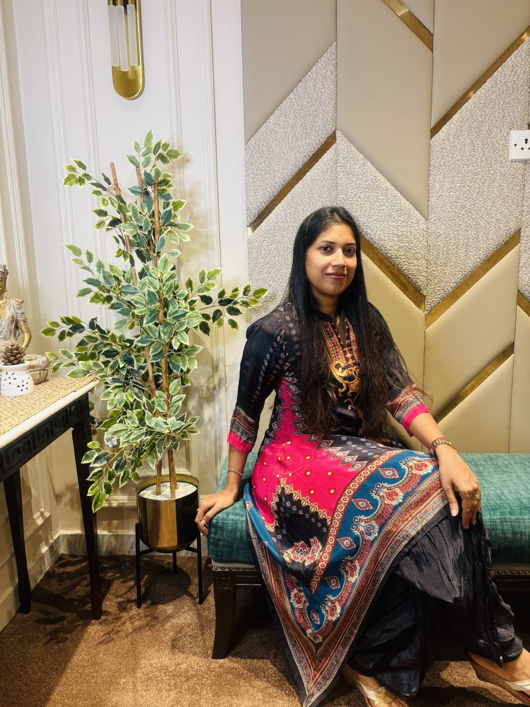 BLACK DIGITAL PRINTED TALE CUT CO-ORD SET