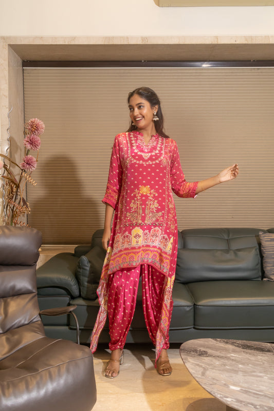 RANI DIGITAL PRINTED TALE CUT CO-ORD SET
