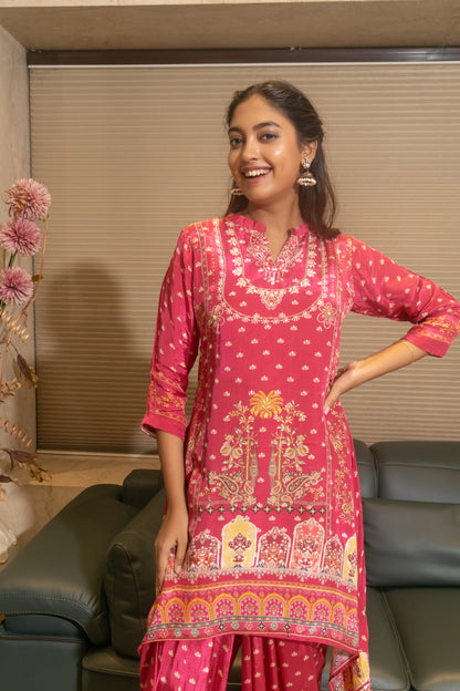 RANI DIGITAL PRINTED TALE CUT CO-ORD SET