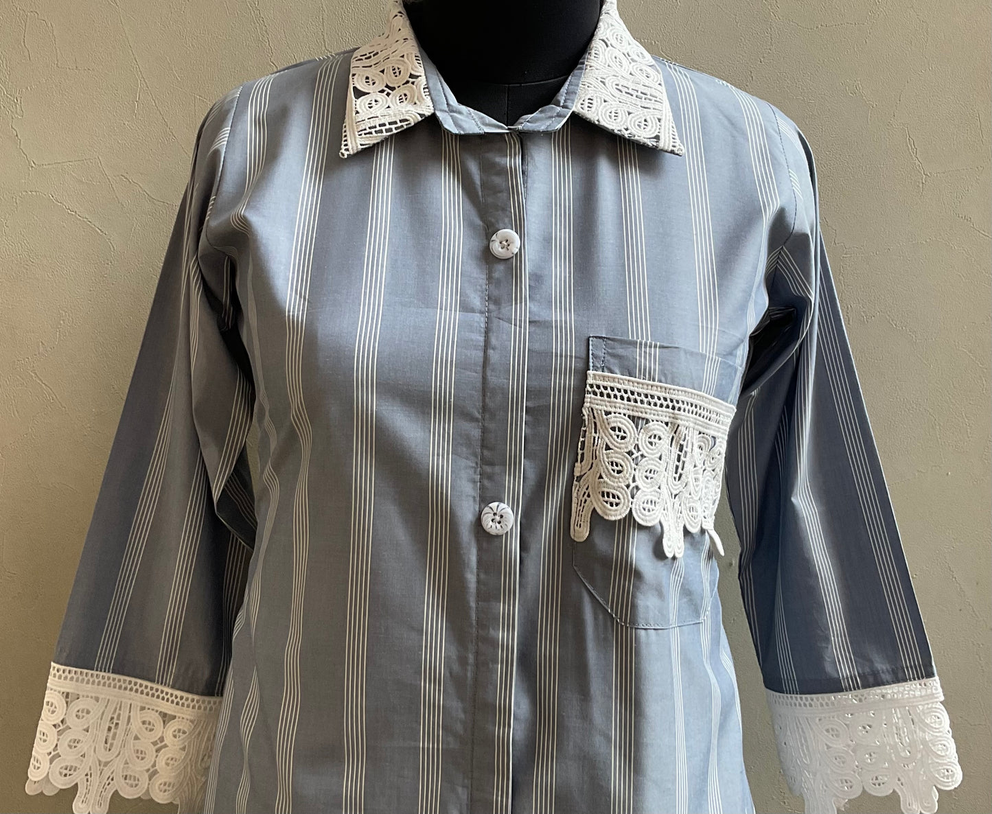 GREY LACED COORD SET