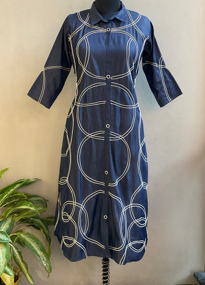 DENIM DORI WORK ALINE DRESS