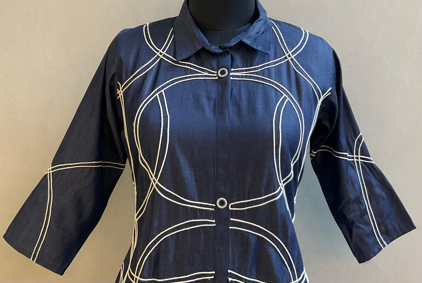 DENIM DORI WORK ALINE DRESS