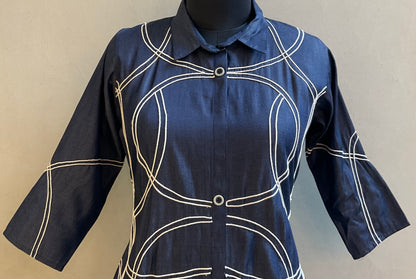 DENIM DORI WORK ALINE DRESS