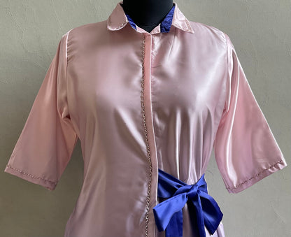 OMBRE SHADE CUTDANA EMBROIDERED ALINE DRESS