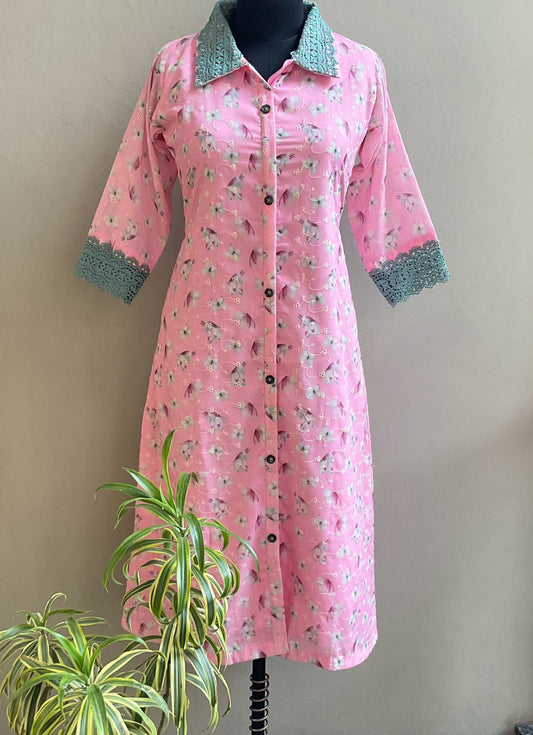 LIGHT PINK HAKOBA ALINE DRESS