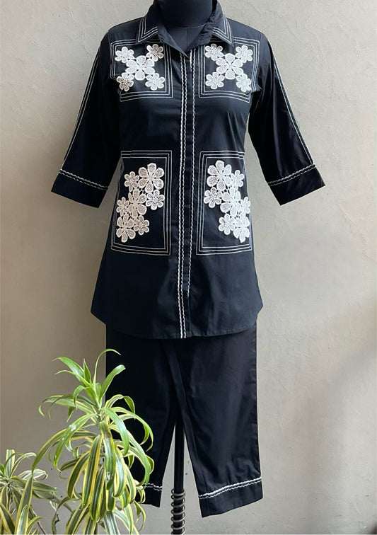 BLACK ANCHORED COORD SET