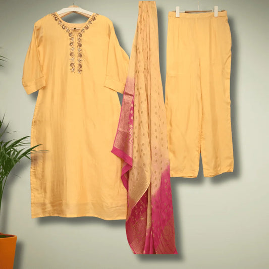 KURTA PANT WITH DUPATTA