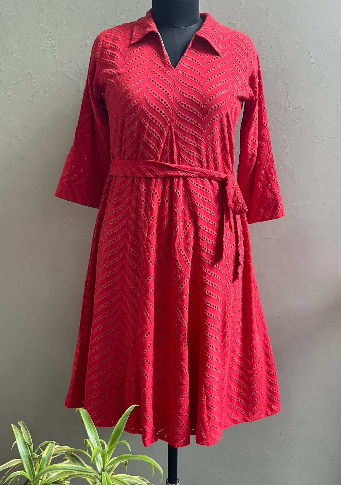 RED HAKOBA ALINE DRESS