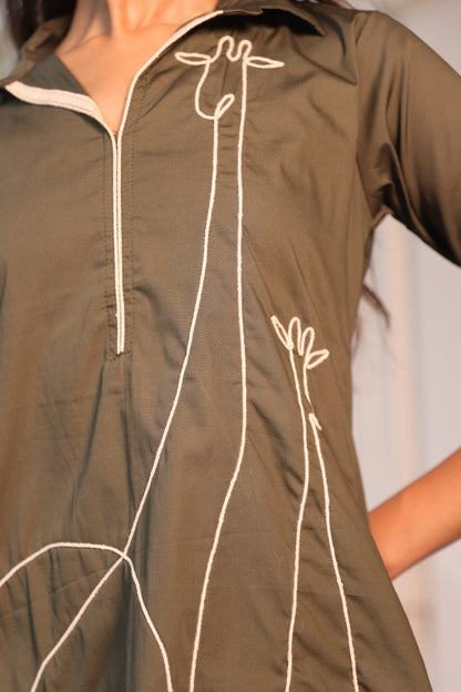 LAUREL GREEN DORI WORK COORD SET